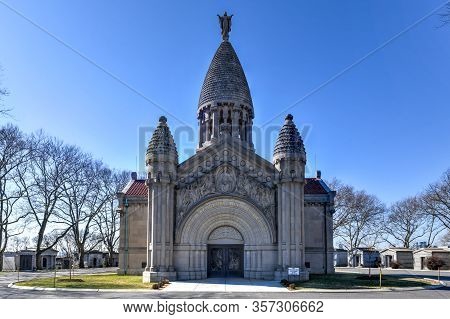Chapel On The Grounds Of Calvary Cemetery, A Cemetery In Queens, Containing More Than 3 Million Buri