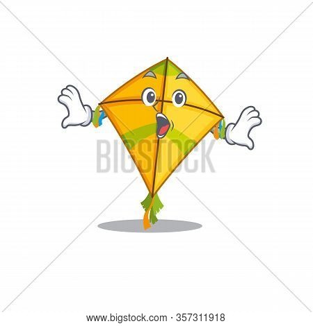 A Cartoon Character Of Kite Making A Surprised Gesture