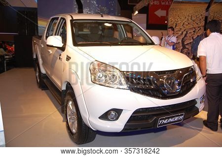 Pasay, Ph - Apr. 1: Foton Thunder Pick Up Truck At 8th Manila International Auto Show On April 1, 20