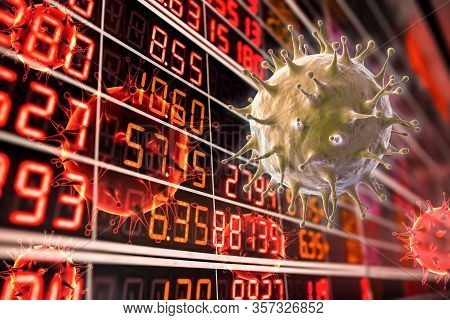 Financial Crisis Concept From Covid-19