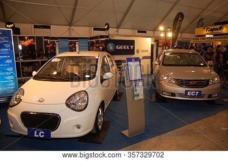 Pasay, Ph - Apr. 1: Geely Lc And Ec7 Cars At 8th Manila International Auto Show On April 1, 2012 In 