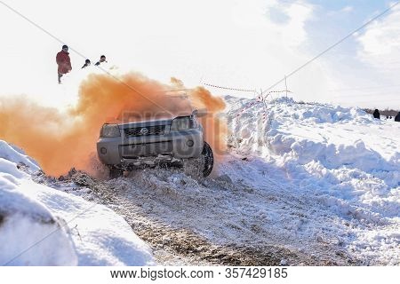 Russia, Novosibirsk-march 23, 2020 . Off- Road Crossover 