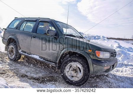 Russia, Novosibirsk-march 23, 2020. Offroad Suv 