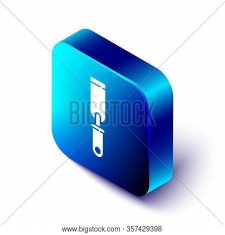 Isometric Rasp Metal File Icon Isolated On White Background. Rasp For Working With Wood And Metal. T