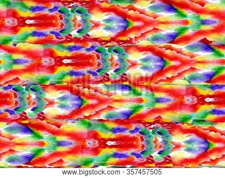 Watercolor Ethnic Design. Traditional Spalier Texture. Rectangle Geo Rapport. Ethnic Seamless Patter