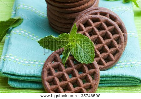 Chocolate Cookies und Grüne Minze