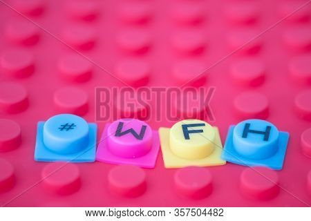Business Acronym Wfh As Work From Home. Conceptual Image