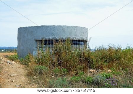 Sevastopol, Crimea - July, 2019: Command And Rangefinder Post (kdp) For Battery No. 723 In The Terri