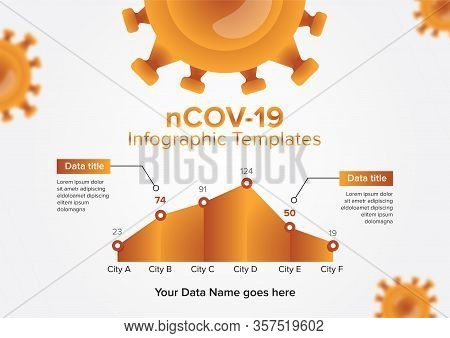 Infographics Templates Of Coronavirus In Brown Vector Version