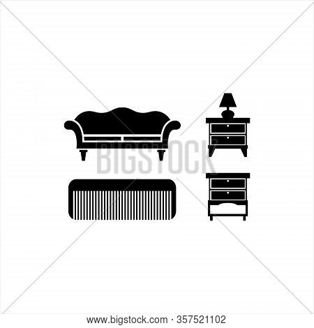 Sofa, Comb Icon. As Well As Furniture Icons. Premium Quality Graphic Design. One Of The Collection I