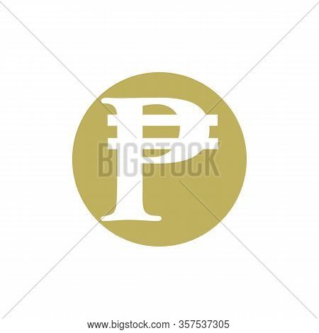 Philippines Banking Currency Symbol, Peso Vector Icon