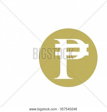 Philippines Banking Currency Symbol, Peso Vector Icon