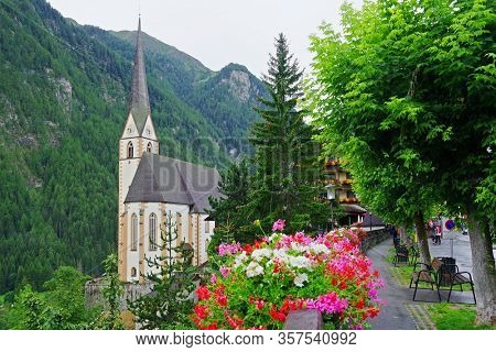 Summer landscape of Heiligenblut village in Austria, Europe