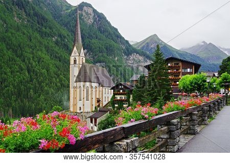Summer landscape of Heiligenblut village in Austria, Europe