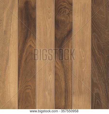 Brown And Yellow Wooden Plank Wall And Floor Texture Background, Vertical Wooden Plank