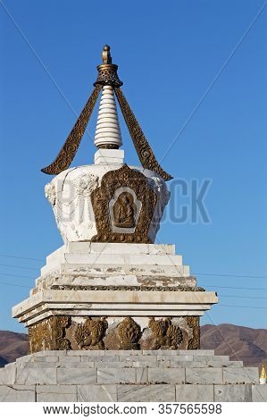 Moron, Mongolia, March 5, 2020 : Danzandarjaa Monastery Is A Small Monastery Built In 1990 After Dem