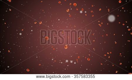 Coronavirus, Covid-19, Ncov Cells Flu Virus Vaccine. Blood Dna Bacteria Microorganisms Flow. Coronav