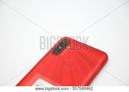 Bangkok , Thailand - February 24, 2020 - Realme - Realme C3 Smartphone New Brand Of Realme For Edito