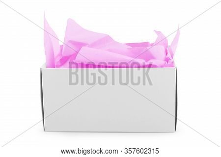 Open Gift Box Isolated On White Background