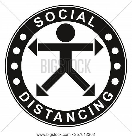Quarantine Sign About The Novel Coronavirus Covid-19, For Social Distancing, To Stop The Spread Of C