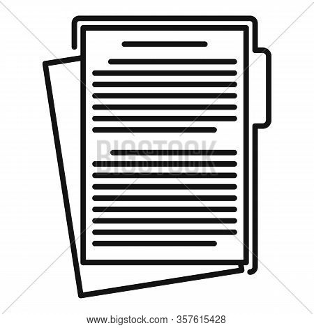 Write Edit Icon. Outline Write Edit Vector Icon For Web Design Isolated On White Background