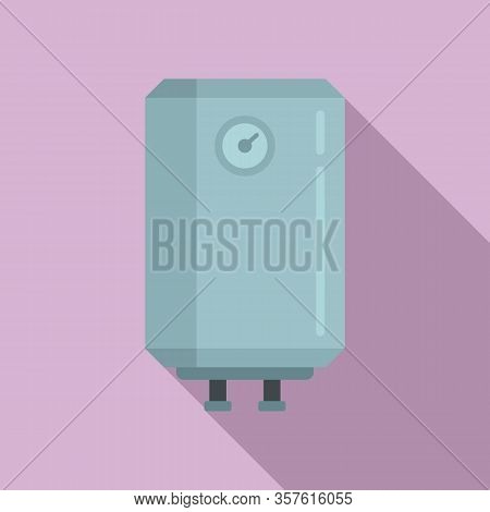 Warming Boiler Icon. Flat Illustration Of Warming Boiler Vector Icon For Web Design