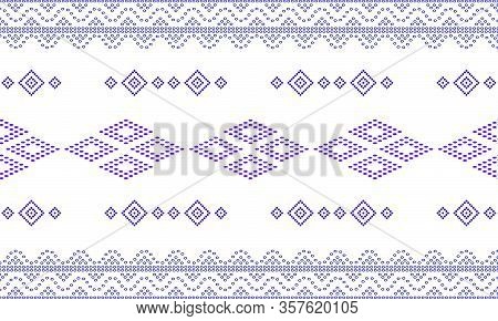 Seamless Geometric Ornamental Pattern Background. Seamless Traditional Textile Bandhani Sari Border.