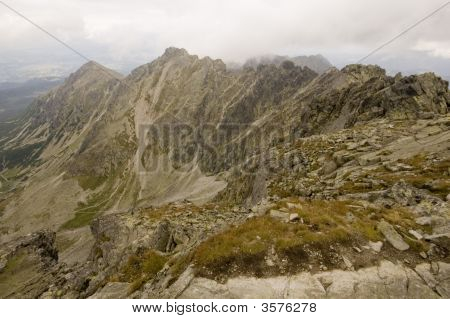 มุมมองของภูเขา Tatra โปแลนด์