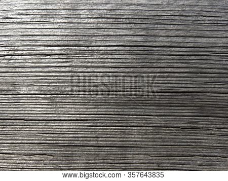 Old Wooden Wrinkled Board. Tree Texture With Copyspace. Stock Photo.