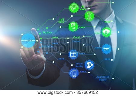 Digital transformation and digitalization technology concept