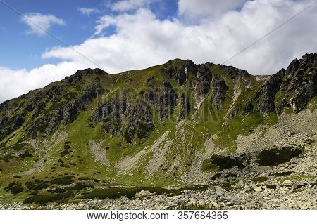Furkotska Dolina. High Tatras. Slovakia. Mountain Ridge View. Summer. July.