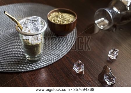 Terere, Frozen Yerba Mate Drink. Cold Yerba Mate