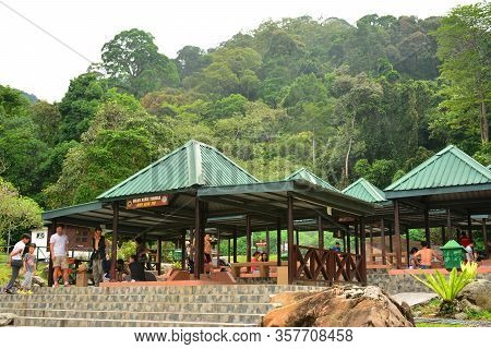 Sabah, My - June 18: Poring Hot Spring Open Bath Tub On June 18, 2016 In Sabah, Malaysia. Poring Is 