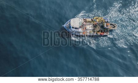 Callao, Lima, Peru - 2020: fisherman in coasts of Callao 2020 in Lima, Peru