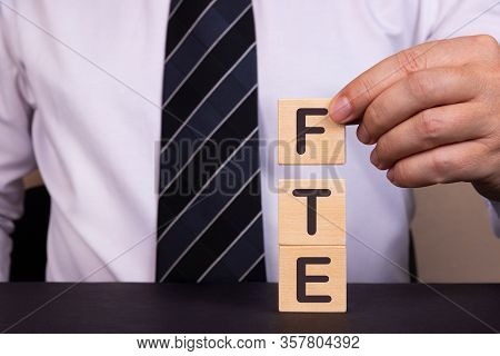 Man Made Word Fte With Wood Blocks
