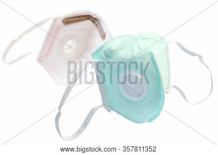 White Anti -virus Mask In White Background