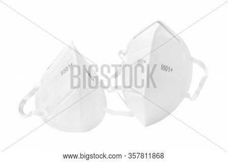 White Anti -virus Mask In White Background