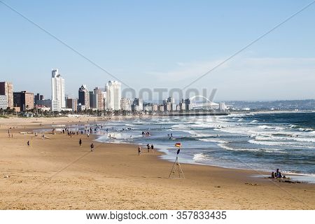 View Of Durban's Golden Mile From Ushaka Beach