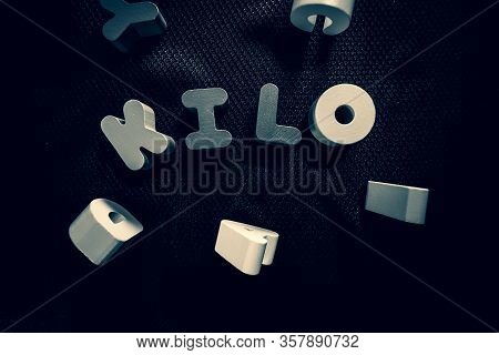 Kilo Metric Names Made With Colorful Letters