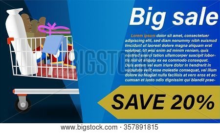 Pฺoster Big Sale Event Of Many Products In The Mall. Save Up To Twenty Percent With Sample Text For 