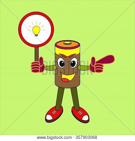 Battery Ready In Use For Lamp And Home Electronic