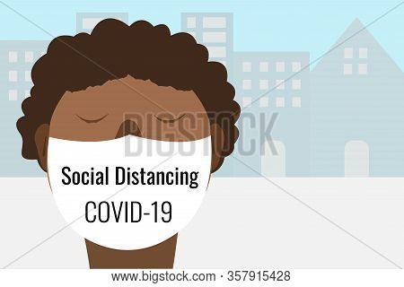 Social Distancing And Work From Home Concept, Coronavirus Pandemic 2019-ncov Prevention, Virus Sprea