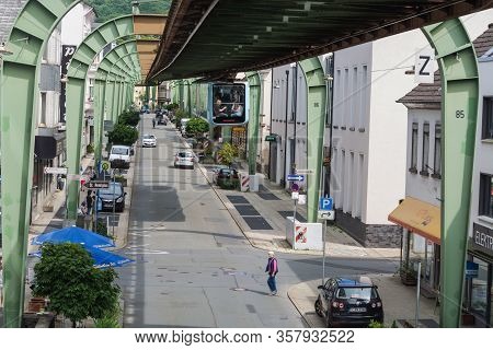 Wuppertal; Nrw; Germany - July 31; \\n\\nwuppertal; Nrw; Germany - July 31; 2017:\\n Suspension Rail