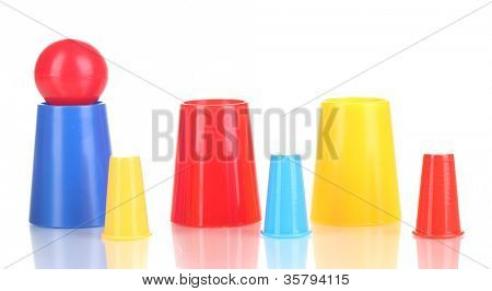 Tryllekunstner sæt isolerede hvid