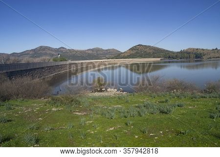 View Of The Monte Pranu Lake In Tratalias