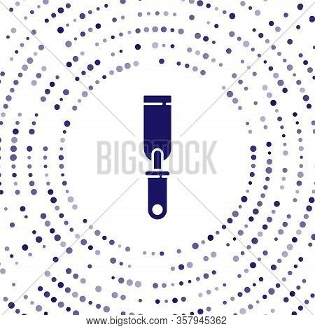Blue Rasp Metal File Icon Isolated On White Background. Rasp For Working With Wood And Metal. Tool F