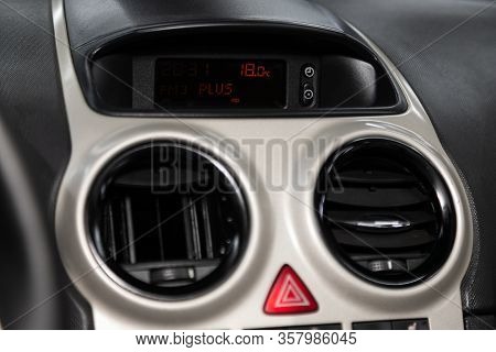 Opel Corsa -close Up Car Ventilation System And Air Conditioning - Details And Controls Of Modern Ca