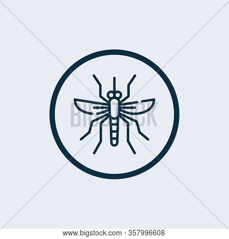 Mosquito Icon Isolated On White Background. Mosquito Icon Simple Sign. Mosquito Icon Trendy And Mode