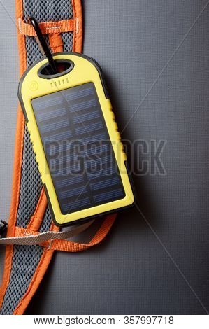 Portable solar cell for nature excursions.