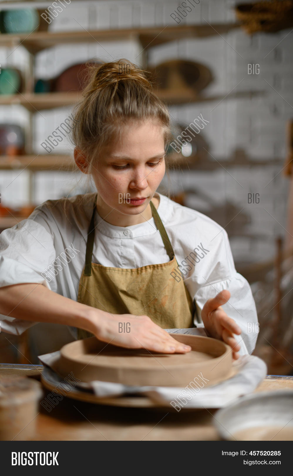 Ceramist Makes Plate. Image & Photo (Free Trial) Bigstock
